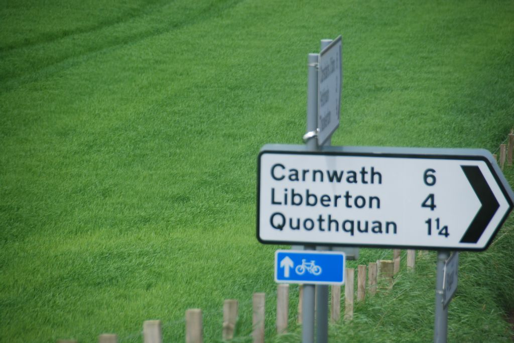 Although directions to towns and villages are well marked . . .